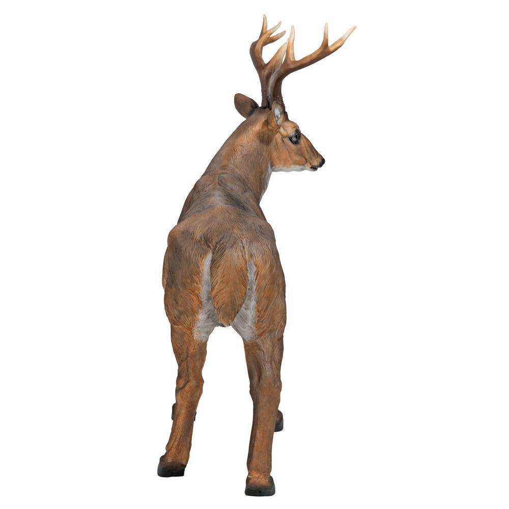 Large Brown Resin Buck Deer Garden Statue