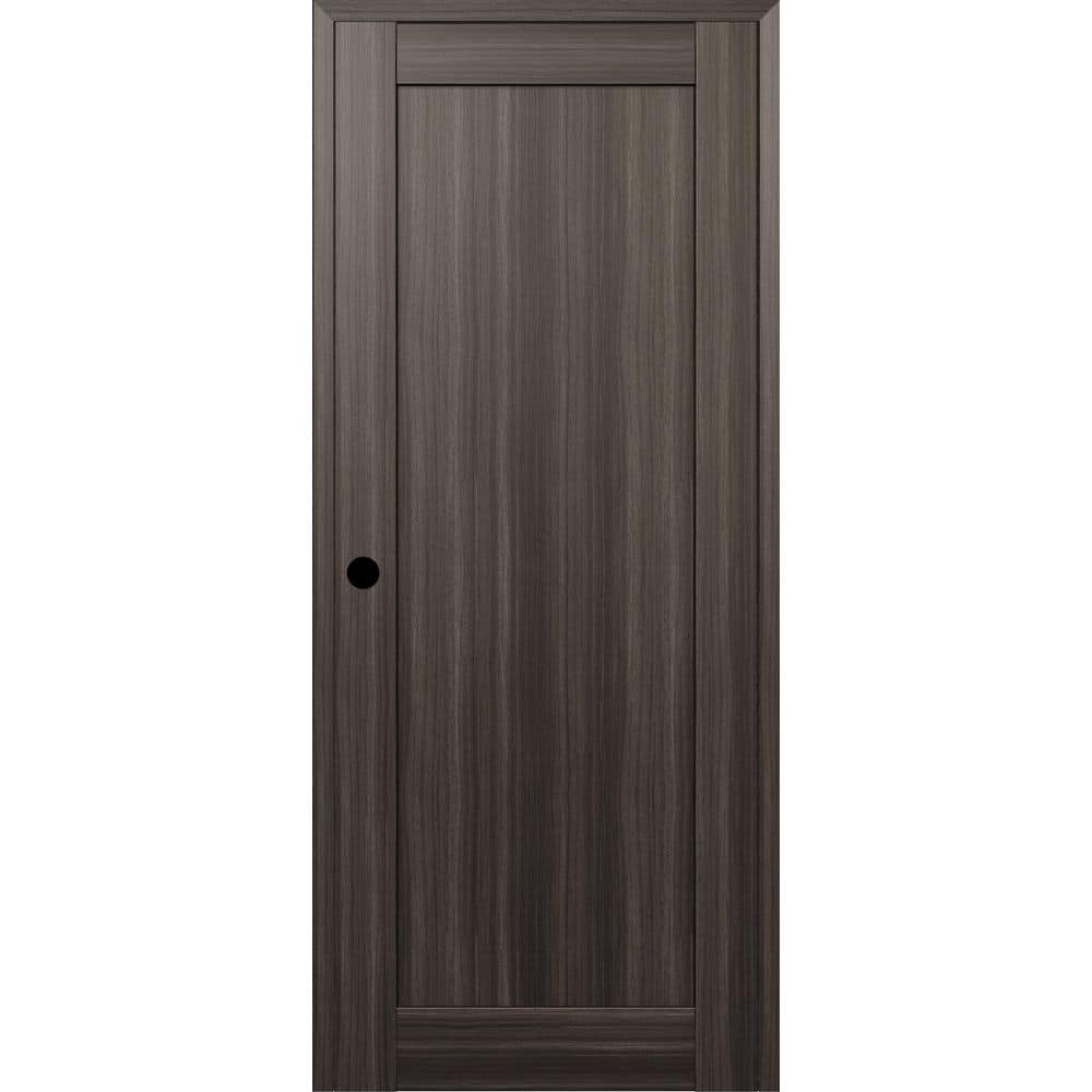 Shaker 1 Panel N DIY-Friendly 30 in. х 80 in. Right-Hand Gray Oak Composite Wood Single Prehung Interior Door price history on PriceWatchPro