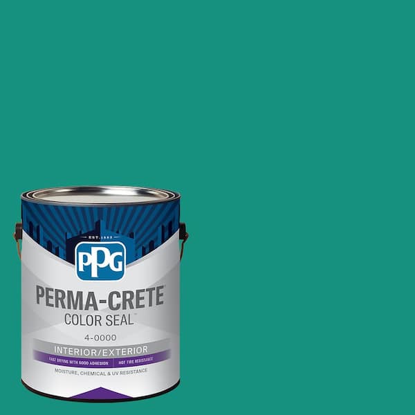 Perma-Crete Color Seal 1 gal. PPG1230-6 Miami Jade Satin Concrete Interior/Exterior Stain
