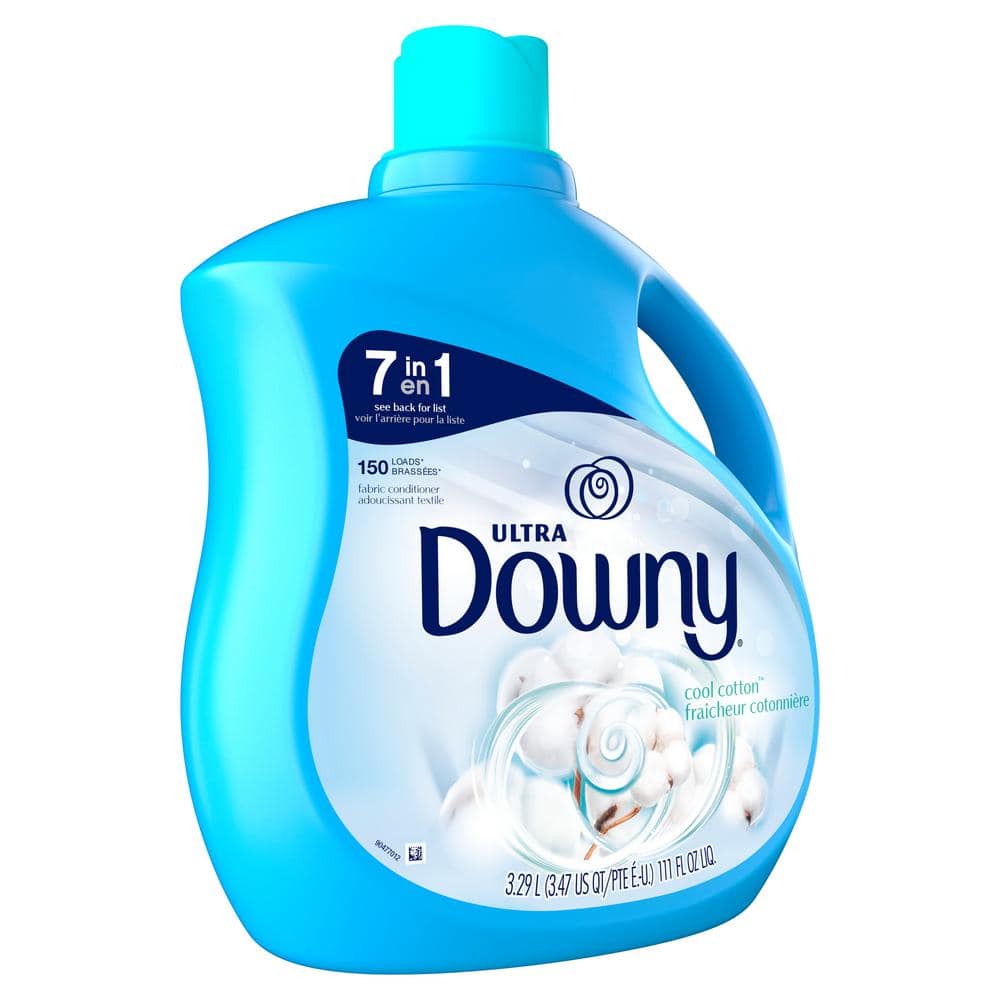 Downy Cool Cotton Scent Liquid Fabric Softener, 111 fl oz, 150 Loads