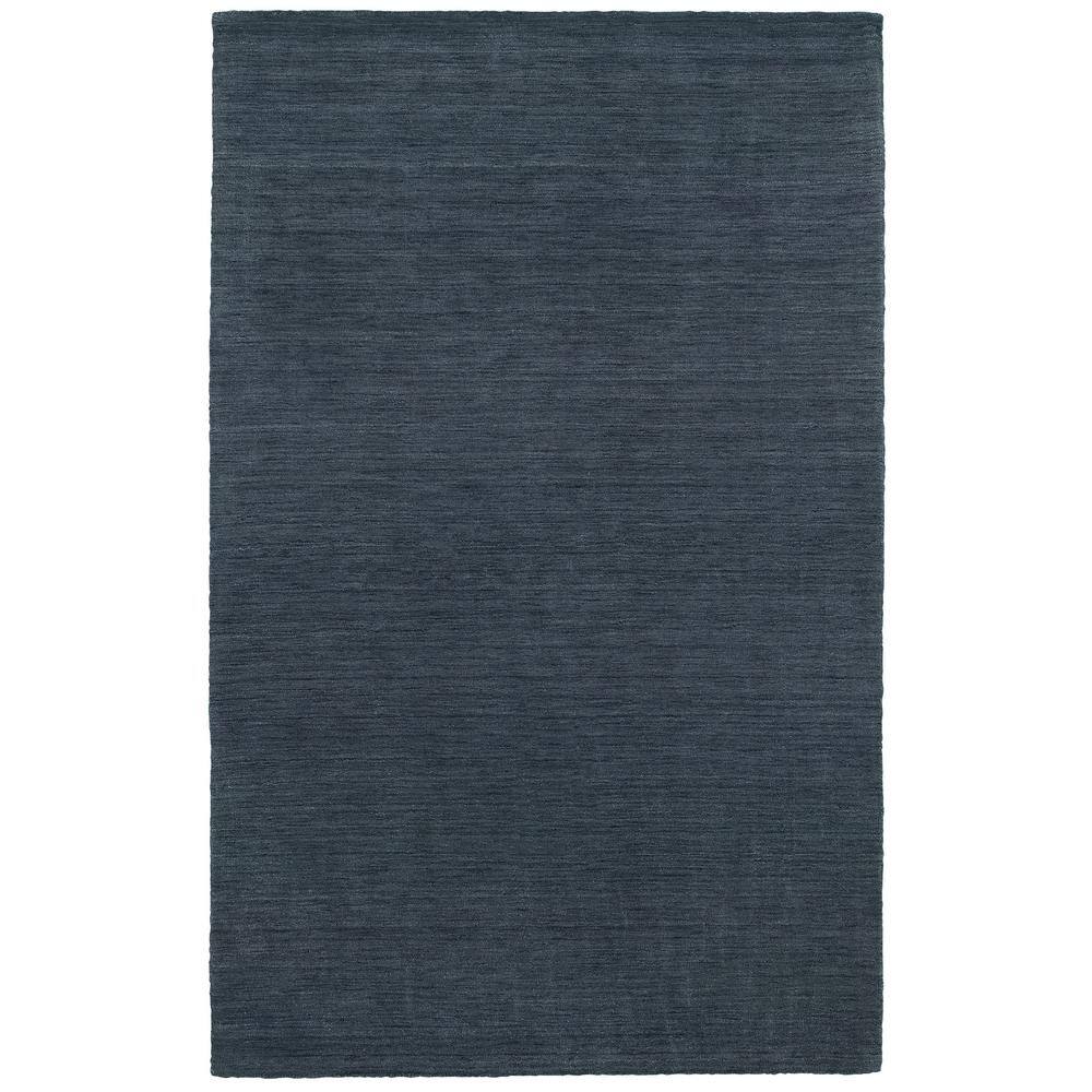 Aiden Navy/Navy 5 ft. X 8 ft. Solid Area Rug