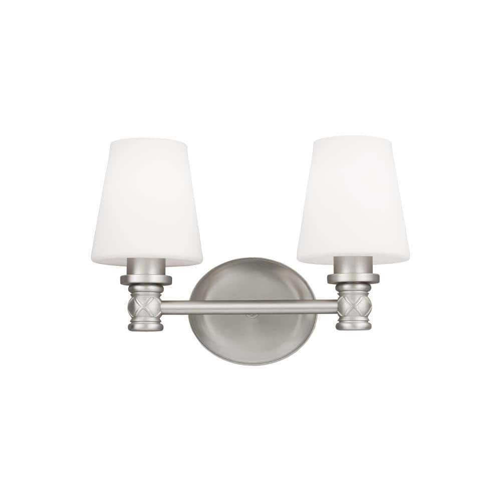 Xavierre 2-Light Satin Nickel Vanity Light price history on PriceWatchPro
