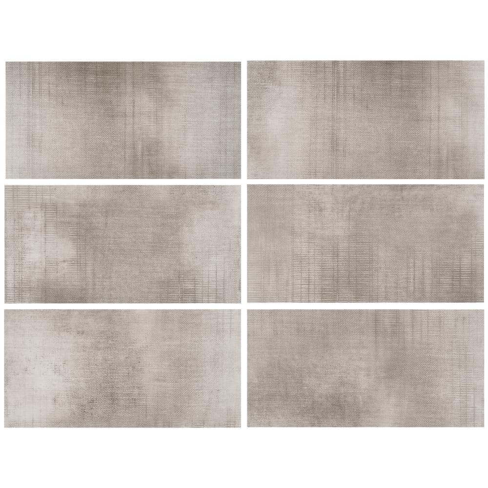 Nickel Matte 12" x 24" Waterproof Vinyl Tile