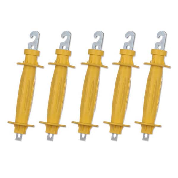 Terrui Fence Shock Yellow Insulated Handle Rubber Gate Handle (Set of 5)