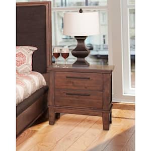 New Classic Furniture Cagney Chestnut 2-drawer Nightstand