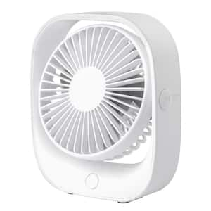 5 in. 3 Speed Rechargeable Portable Desk Fan