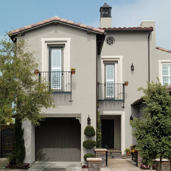 off white painted brick