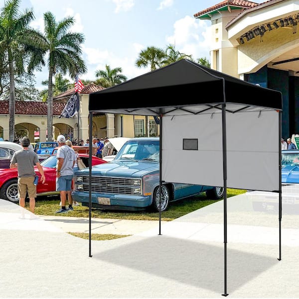 EAGLE PEAK 6 ft. x 4 ft. Instant Pop Up Canopy with Sun Wall