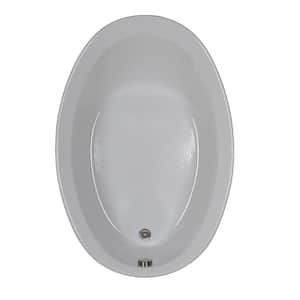 Reviews for Comfortflo 56 in. Oval Drop-in Bathtub in Biscuit | Pg 1 ...