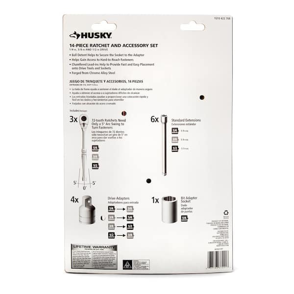 KVK　KM7014ZTHP Have a question about Husky 1/4 in., 3/8 in., and 1/2 in. 72