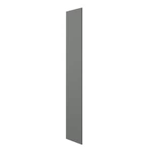 Designer Series Storm Gray 0.625 in. x 96 in. x 23.7 in. Tall End Panel