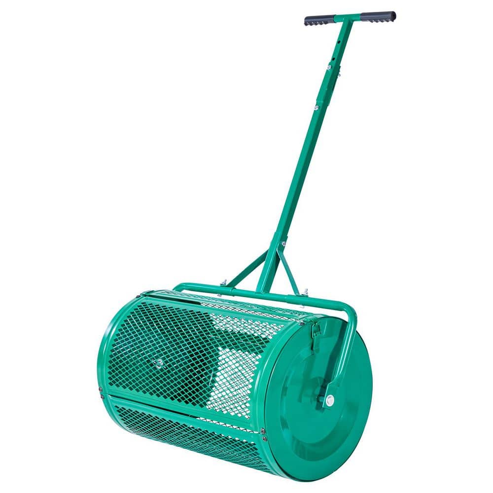 24 in. Wide Peat Moss, Compost Spreader, Heavy Duty Powder-Coated
