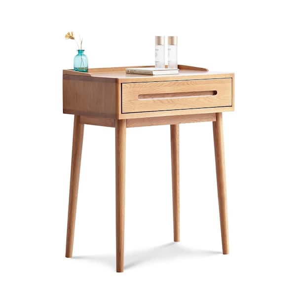 Tatayosi Bistro Table Oak Wooden Dresser Compact Dresser with Drawer