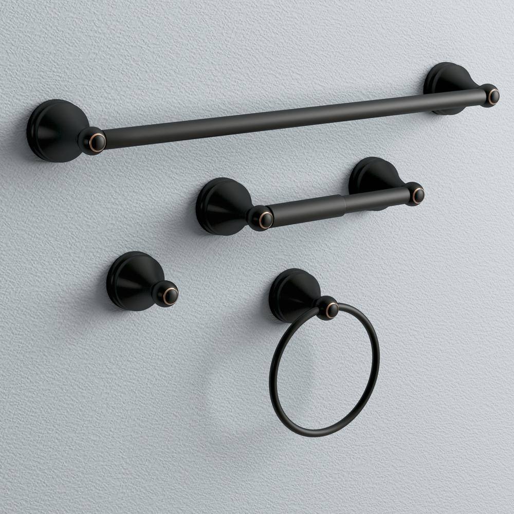 Allante Oil Rubbed Bronze 4-Piece Bathroom Accessory Kit