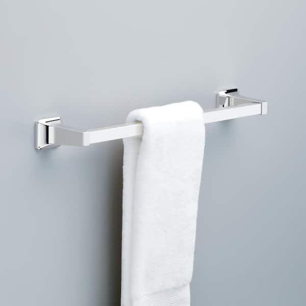 Peerless® Weston Single Bathroom Towel Bar/Rack, White, 18-in