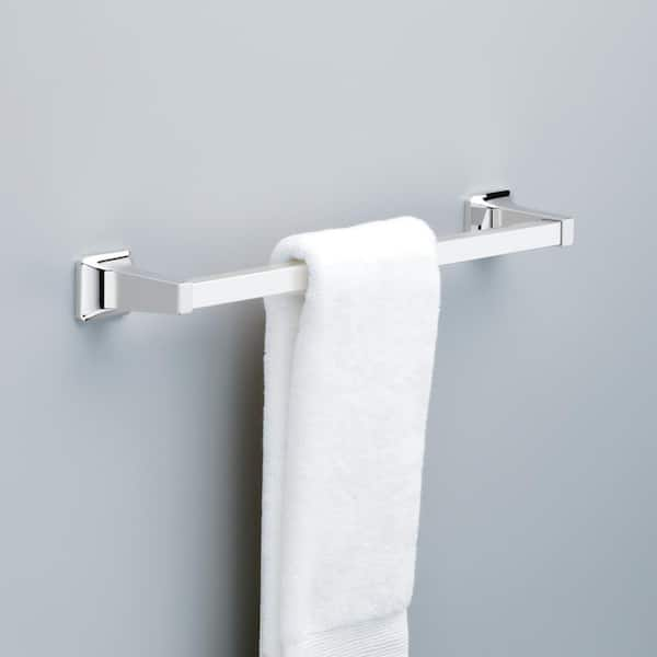 Futura 18 in. Wall Mount Towel Bar Bath Hardware Accessory in Polished Chrome (2-Pack)