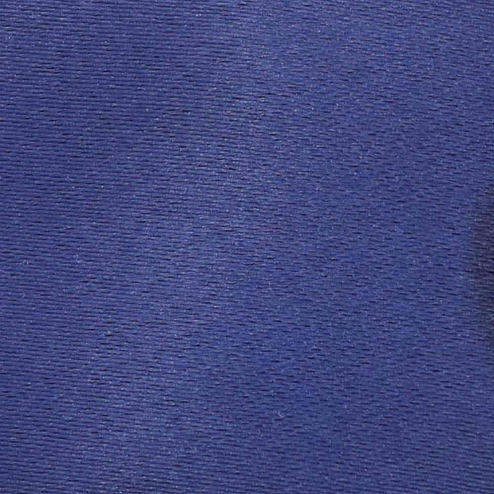 Blue Polyester Curtain Tiebacks with Resin Button Closure - Set of 2