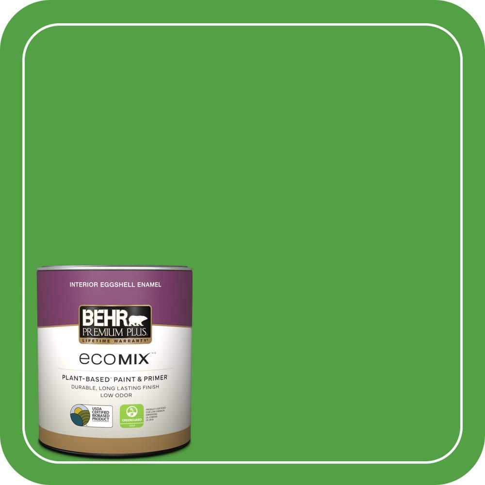 1 qt. #S-G-440 Green Acres Eggshell Enamel EcoMix Plant-Based Interior Paint & Primer price history on PriceWatchPro