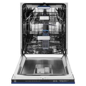 24" 3rd Rack Top Control Tall Tub Dishwasher in Blue Matte with Stainless Steel Tub, 51dBa (DWV-BM-24)