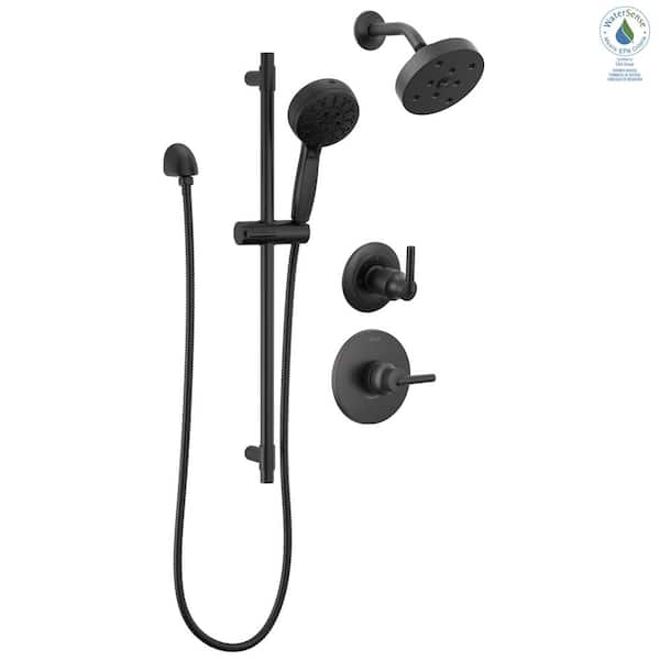Delta Trinsic 2-Handle 8-Spray Shower Faucet 1.75 GPM with Hand