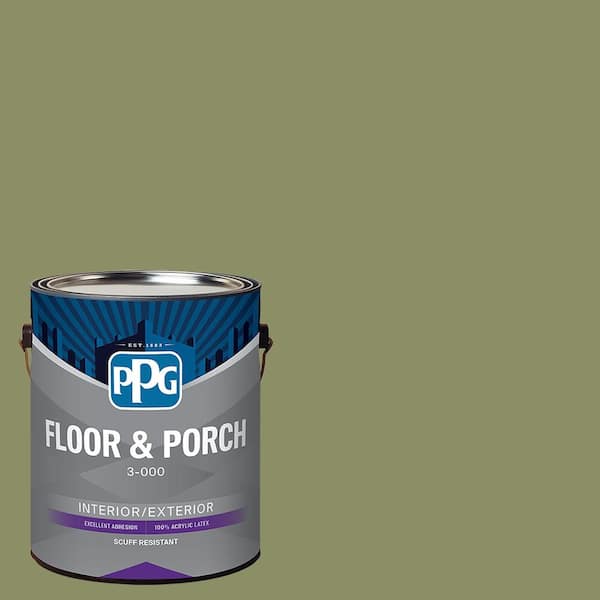PPG 1 gal. PPG11156 Paid In Full Satin Interior/Exterior Floor and