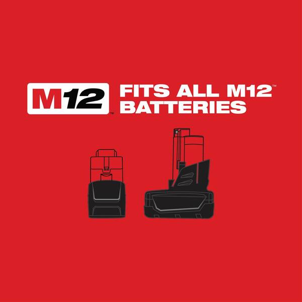 M12 FUEL 12-Volt Lithium-Ion Brushless Cordless Stubby 1/2 in. Impact  Wrench Kit with One 4.0 and One 2.0Ah Batteries
