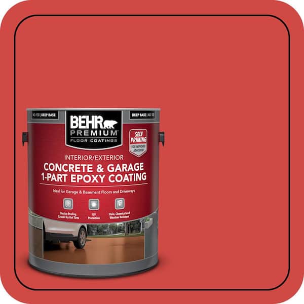 1 gal. #P170-6 Race Car Stripe Self-Priming 1-Part Epoxy Satin Interior/Exterior Concrete and Garage Floor Paint