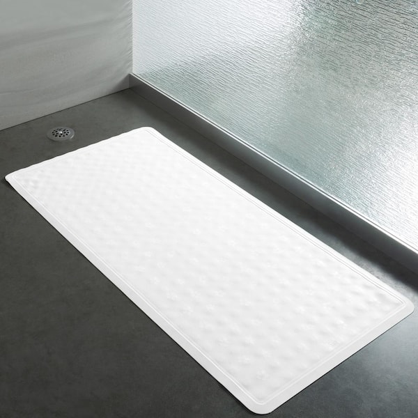 Winado Anti-Slip Gray 39 in. x 15 in. Plastic Bathtub Mat Bathroom Shower  151212545138 - The Home Depot