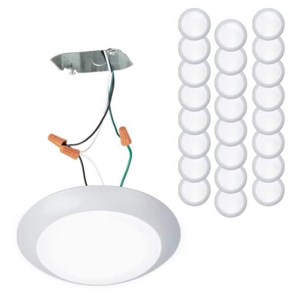 WAC LIMITED Disc 6 in. 1-Light White LED Flush Mount (24-Pack)