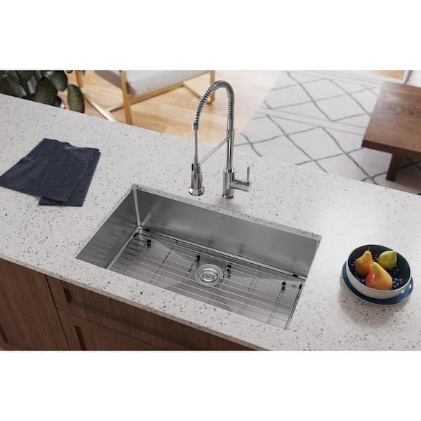 Elkay - Crosstown 32 in. Undermount Single Bowl 18-Gauge Stainless Steel Kitchen Sink Only