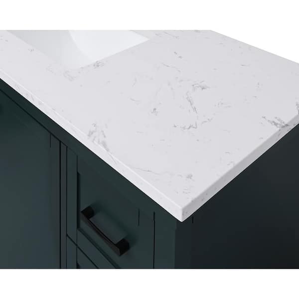 Monte Carlo Soapstone Top with a White Cabinet and Carved Drain Board from  United States 