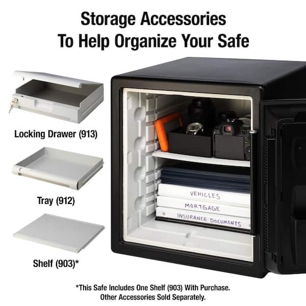 1.2 cu. ft. Fireproof & Waterproof Safe with Dial Combination Lock