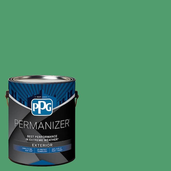 PERMANIZER 1 gal. PPG1226-6 Basil Pesto Semi-Gloss Exterior Paint