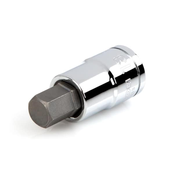 Douille à Choc Hexagonale 13mm QUARKZMAN Pour Travaux Intensifs - H13 1/2 En Acier Chrome-molybdène, Noire, Robuste Et Durable