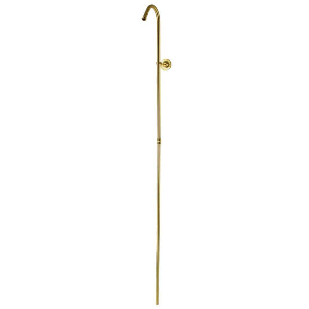 Kingston Brass Vintage 62 in. Shower Riser with Wall Support in Brushed ...