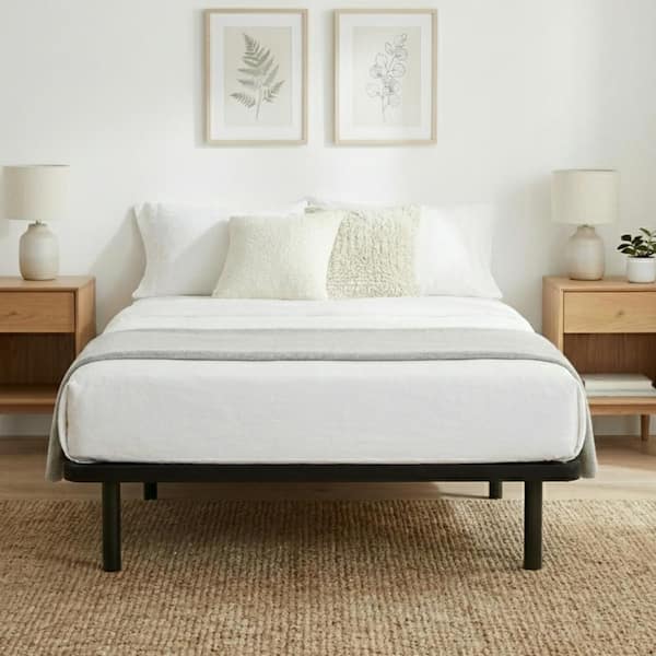 PRIMO INTERNATIONAL ZenBase Black Upholstered Frame Full Platform