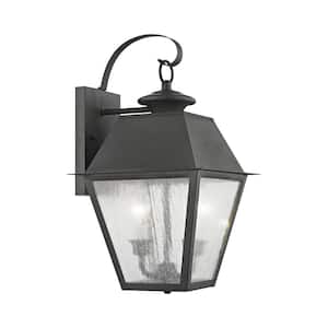 Mansfield 2 Light Charcoal Outdoor Wall Sconce