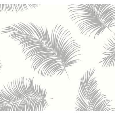 Luxe Haven Alloy Tossed Palm Peel and Stick Wallpaper (Covers 40.5 sq. ft.)