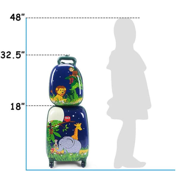 Costway 2-Piece Luggage Set - Blue Costway 2-Piece Luggage Set - Blue