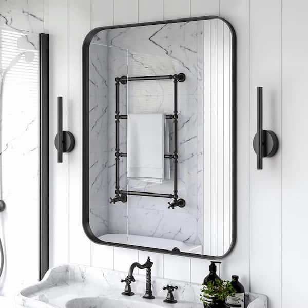 Breshay 13.7 in. 1-Light Black Modern Linear Integrated LED 3000K Warm Light Wall Sconce with Light Bar