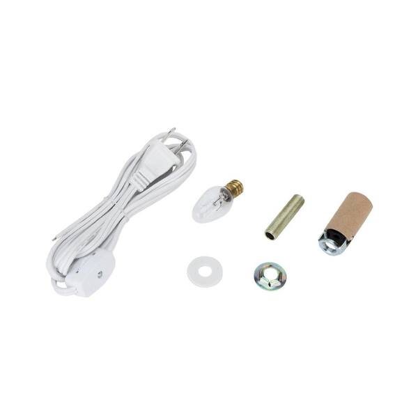 Mason Jar Lamp Candelabra Socket Kit, Candelabra Light Fixture Parts