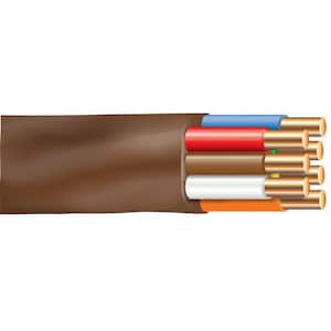 250 ft. 18/7 Brown Solid Copper CL2R Thermostat Wire