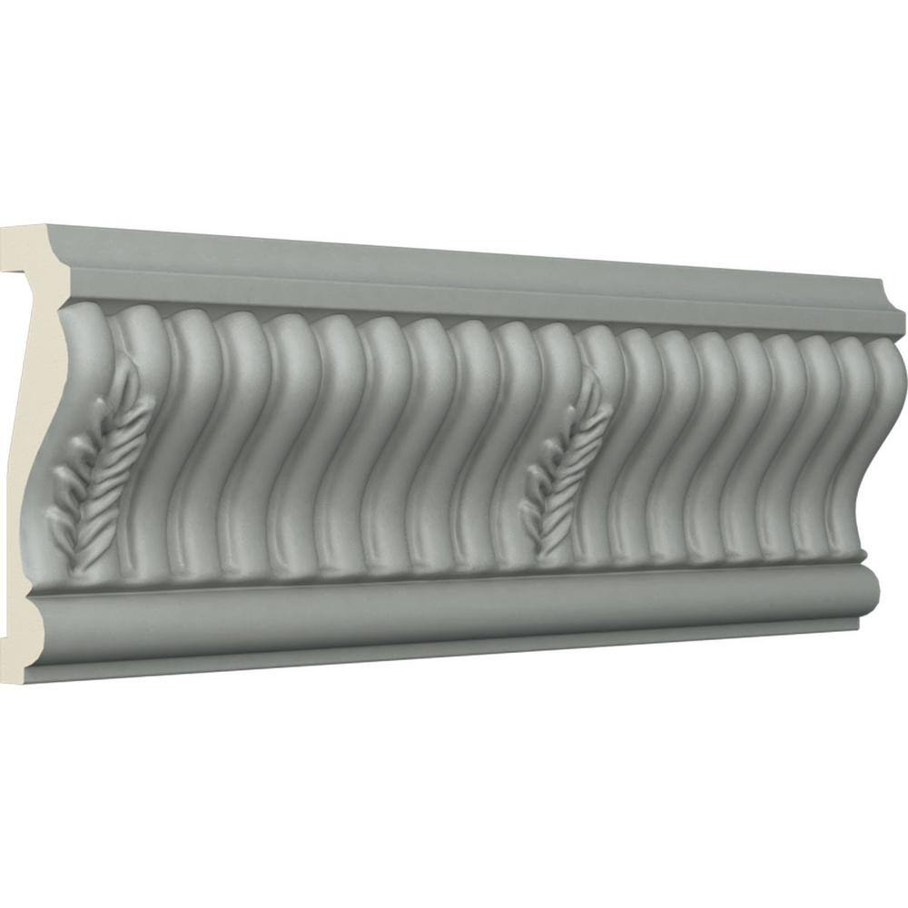 Gray Primed Polyurethane Geometric Chair Rail Moulding
