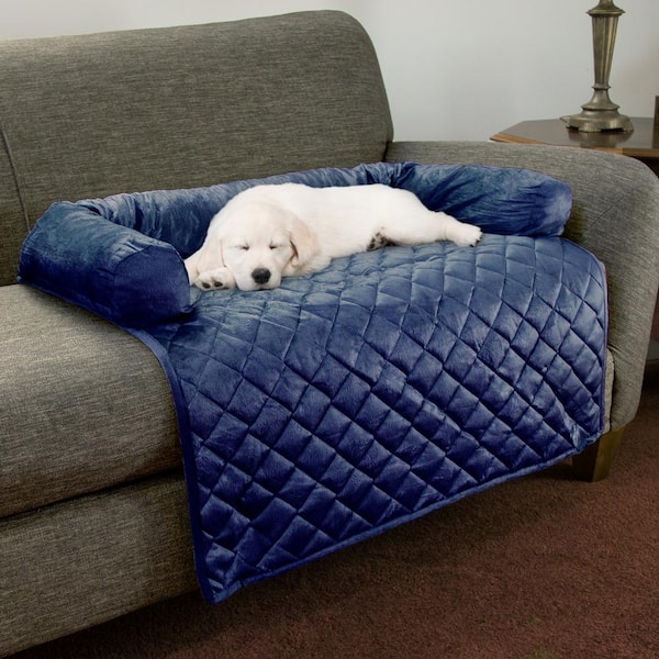 Petmaker 35 in. x 35 in. Blue Furniture Protector with Memory Foam