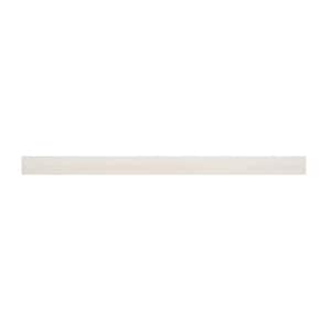 Whitmore White 1.25 in. T x 12.01 in. W x 47.24 in. L Luxury Vinyl Stair Tread Eased Edge Molding Trim (2 pieces/Case)