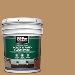 5 gal. #S260-5 Almond Roca Low-Lustre Enamel Interior/Exterior Porch and Patio Floor Paint