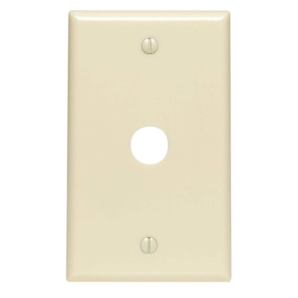 1-Gang Ivory 0.625 in. Phone/Cable Plastic Standard Wall Plate (1-Pack) 86017-I price history on PriceWatchPro
