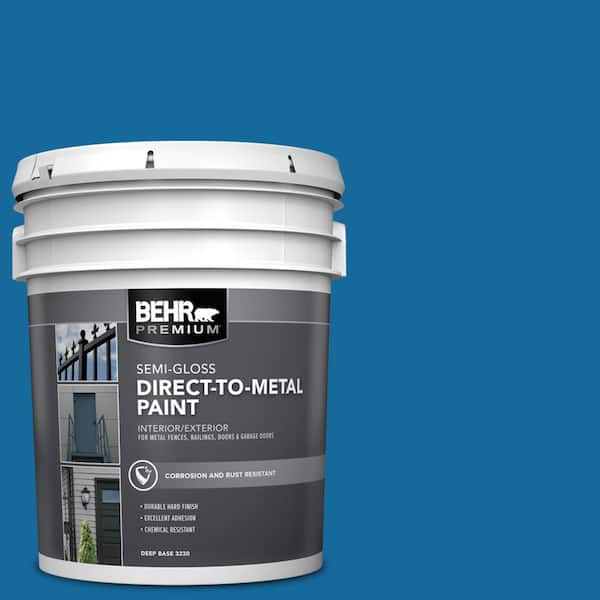 BEHR PREMIUM 5 gal. #P500-7 Cosmic Cobalt Semi-Gloss Direct to Metal Interior/Exterior Paint