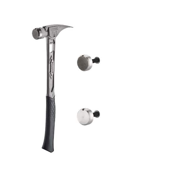 15 oz. TiBone Milled Face with Curved Handle with TiBone Milled and Steel Replacement Face (3-Piece)