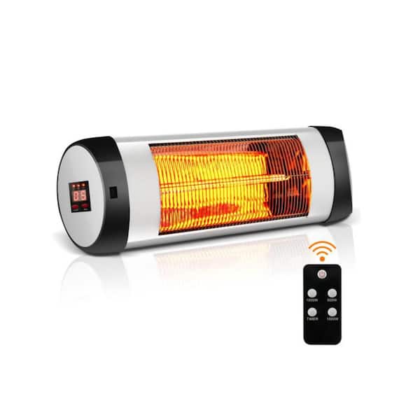 750-Watt/1500-Watt Wall Mounted Electric Panel Radiant Infrared Space Heater Waterproof Adjustable Patio Heater